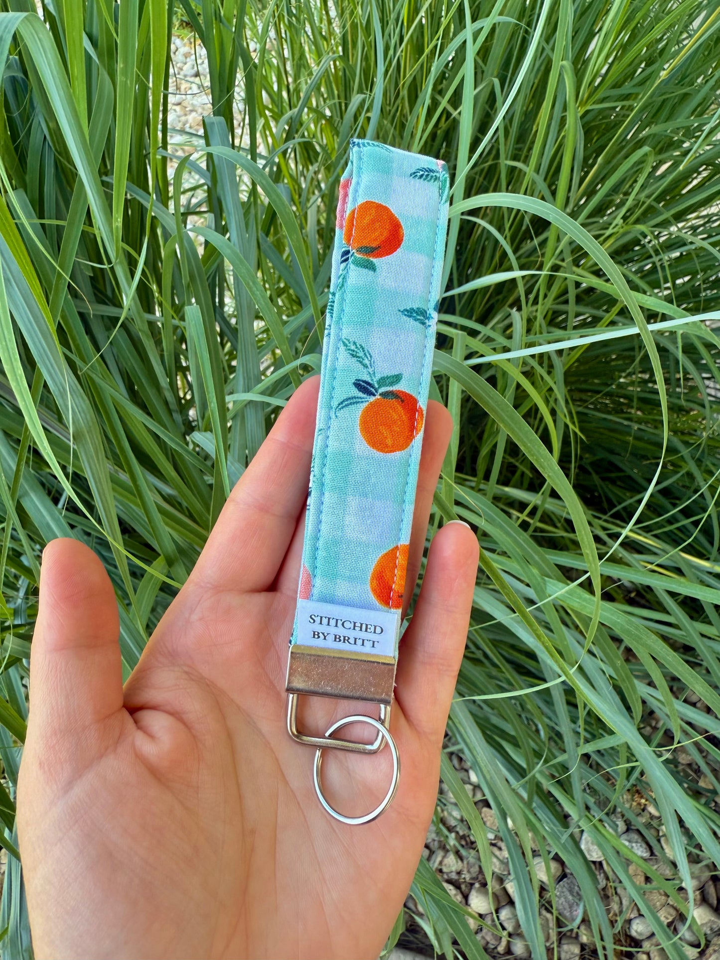 The Peachy Picnic Wristlet