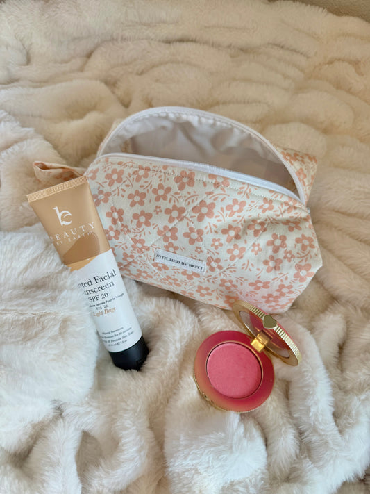 The Dusty Rose Makeup Bag