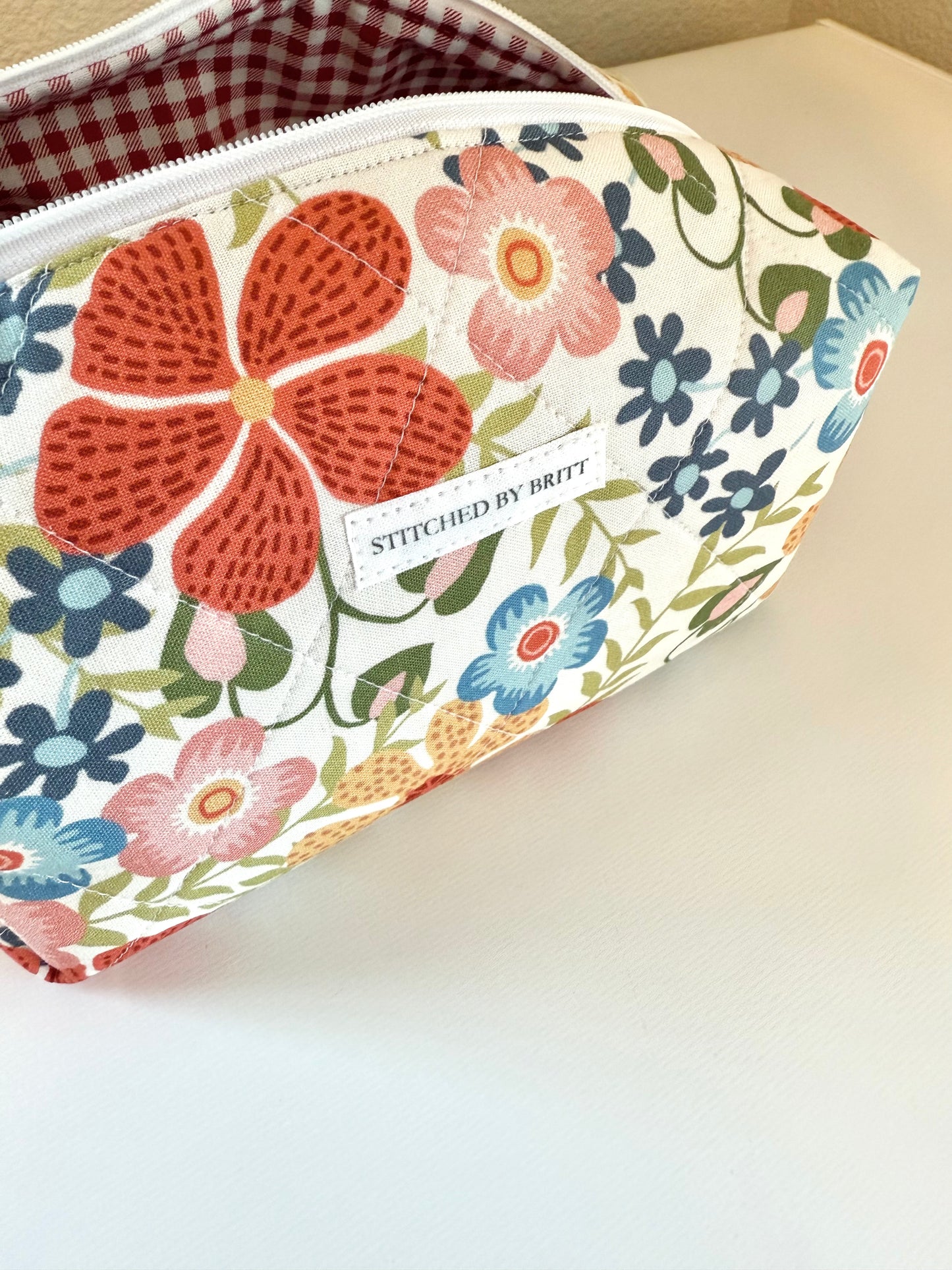 Crimson Meadow Makeup Bag: Sunny Days Collection