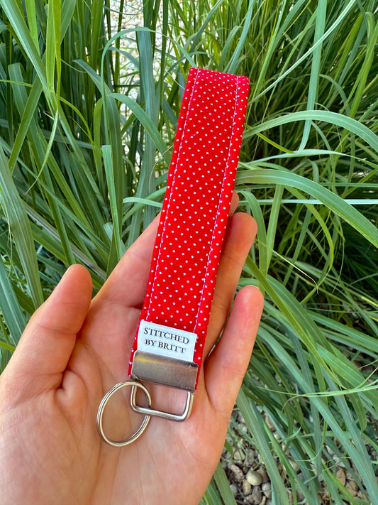 The Red & White Polka Wristlet (LIMITED EDITION!)
