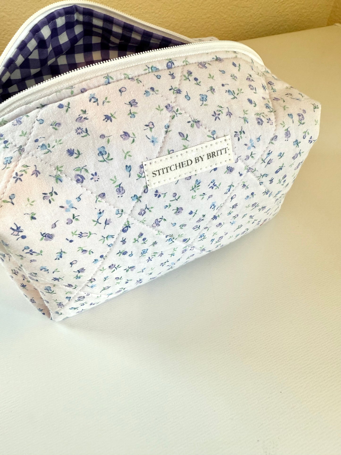 Wild Gingham Makeup Bag: Sunny Days Collection