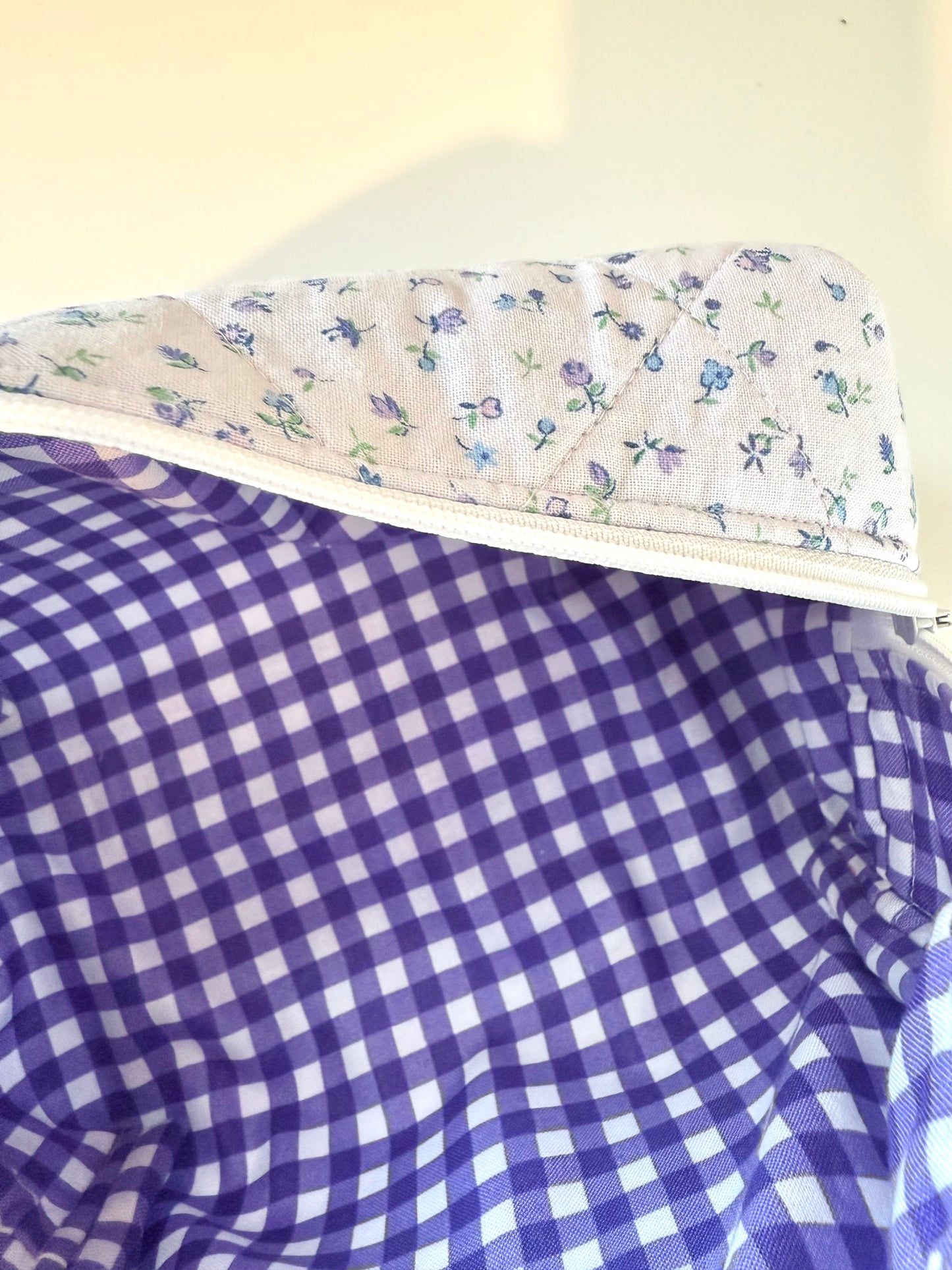 Wild Gingham Makeup Bag: Sunny Days Collection